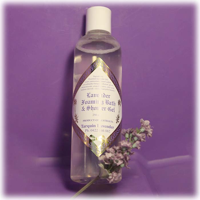 Lavender foaming bath and shower gel 250gms